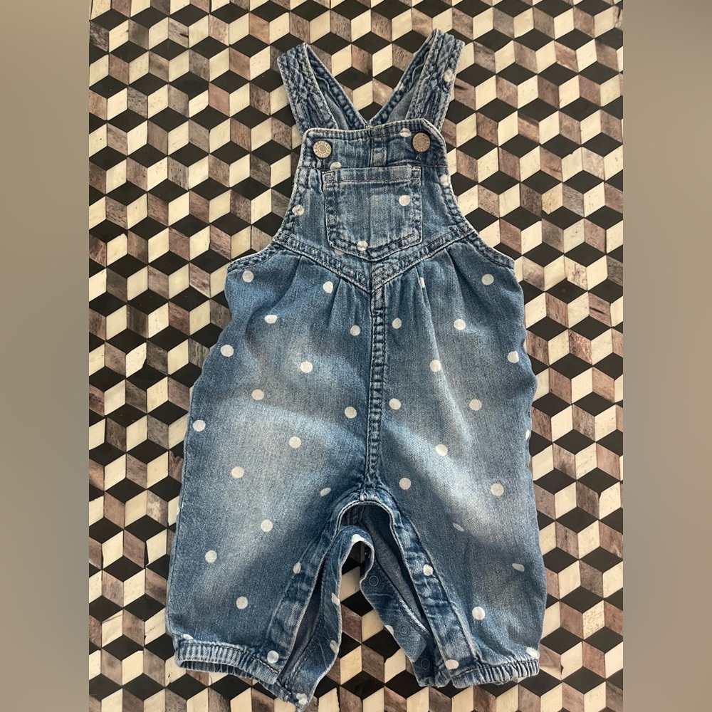 GAP denim Kids Overalls with White Dots
